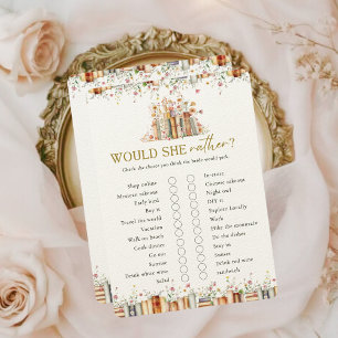 Would She Rather Bridal Shower Game-New chapter