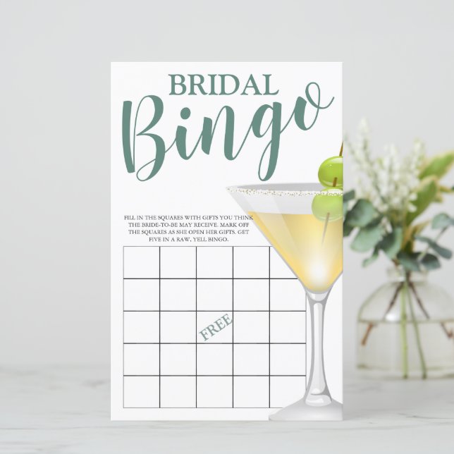 Would She Rather Elegant Bridal Game Invitation (Standing Front)