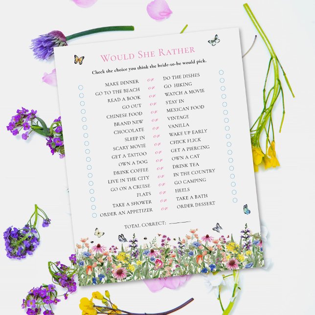 Would She Rather | Summer Wildflower Bridal Shower (Creator Uploaded)