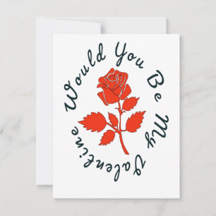 Would You Be My Valentine Holiday Card
