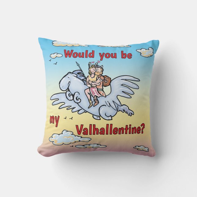 Would you be my Valhallentine Cushion (Front)