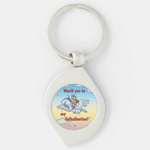 Would you be my Valhallentine Metal Keychain