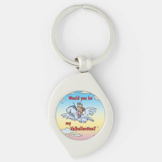 Would you be my Valhallentine Metal Keychain