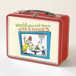 Would You Eat Them With A Mouse? Metal Lunch Box