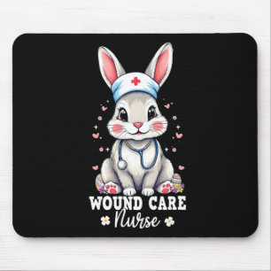 Wound Care Nurse Bunny With Stethoscope Easter Nur Mouse Pad