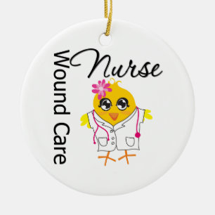 Wound Care Nurse Chick Ceramic Tree Decoration