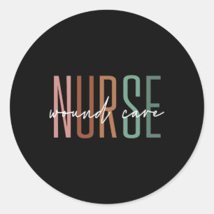 Wound Care Nurse Nursing Wound Ostomy Nurse Apprec Classic Round Sticker