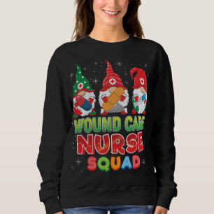 Wound Care Nurse Squad Christmas Gnomes Ugly Sweat Sweatshirt