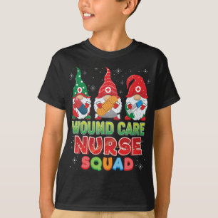 Wound Care Nurse Squad Christmas Gnomes Ugly Sweat T-Shirt