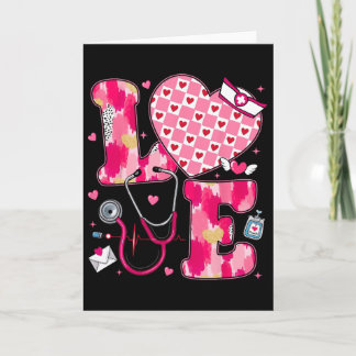Wound Care Nurse Valentine Day Love Women Heart  Card