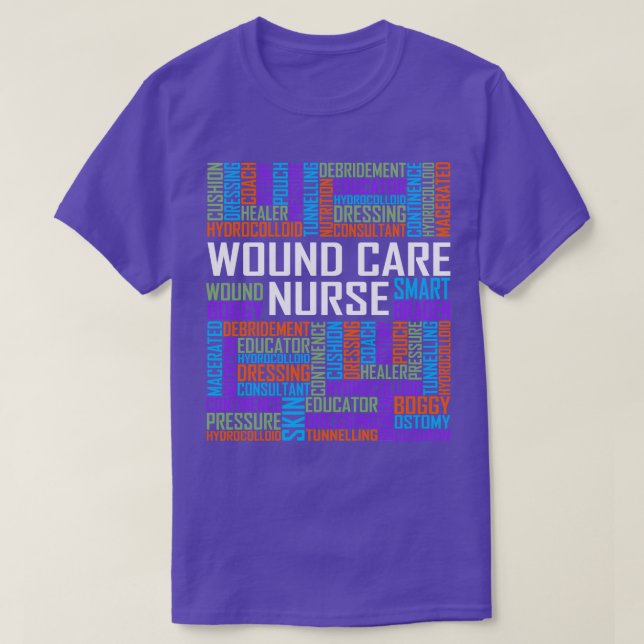 Wound e Nurse Words T-Shirt (Design Front)