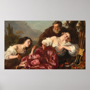 Wounded Dorinda - Louis Vallée Fine Art Poster