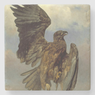 Wounded Eagle (by Rosa Bonheur) Stone Coaster