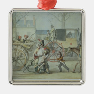 Wounded French Soldiers Entering Paris Metal Tree Decoration