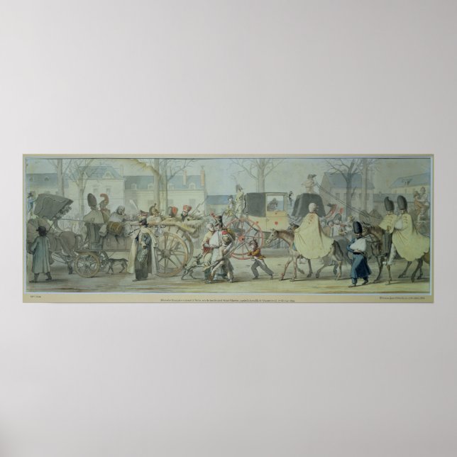 Wounded French Soldiers Entering Paris Poster (Front)