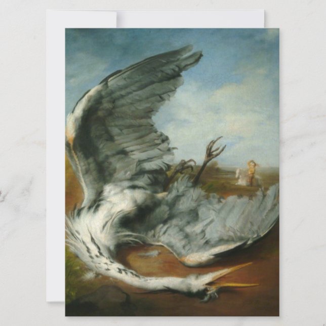 Wounded Heron (by George Frederick Watts) Card (Front)