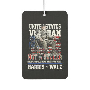 Wounded Veterans For Harris Walz 2024  Car Air Freshener