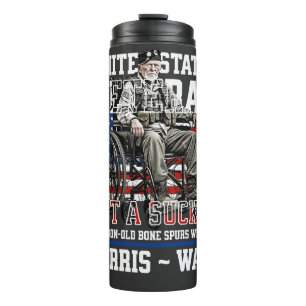 Wounded Veterans For Harris Walz 2024  Thermal Tumbler