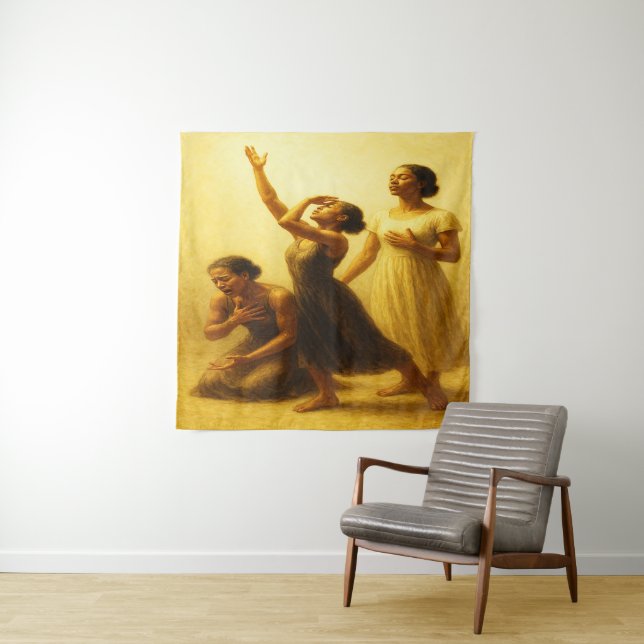 "Wounded" Wall Tapestry (In Situ)