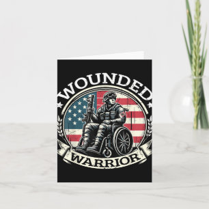 Wounded Warrior American Hero Veteran Military Sup Card
