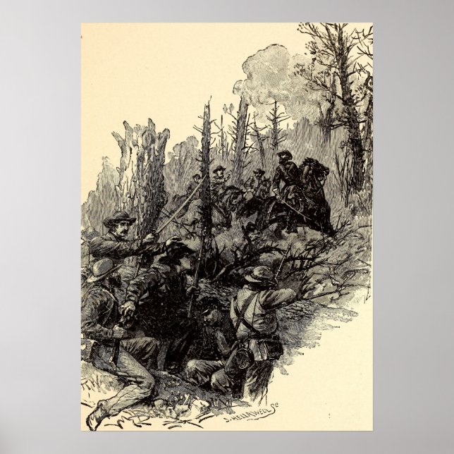 Wounding of General Longstreet Poster (Front)