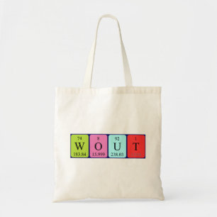 Wout periodic table name tote bag