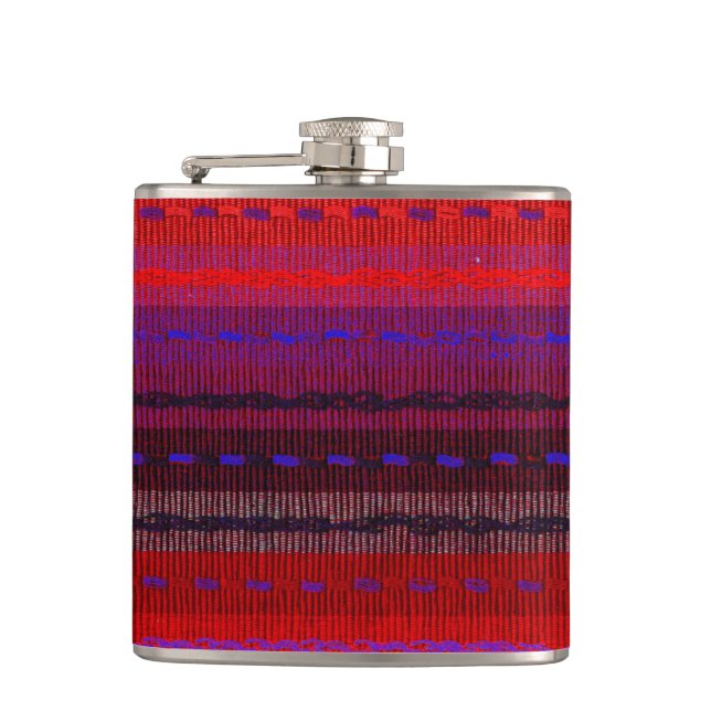 Woven Bands Hip Flask (Front)