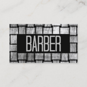 Woven Barber Business Card