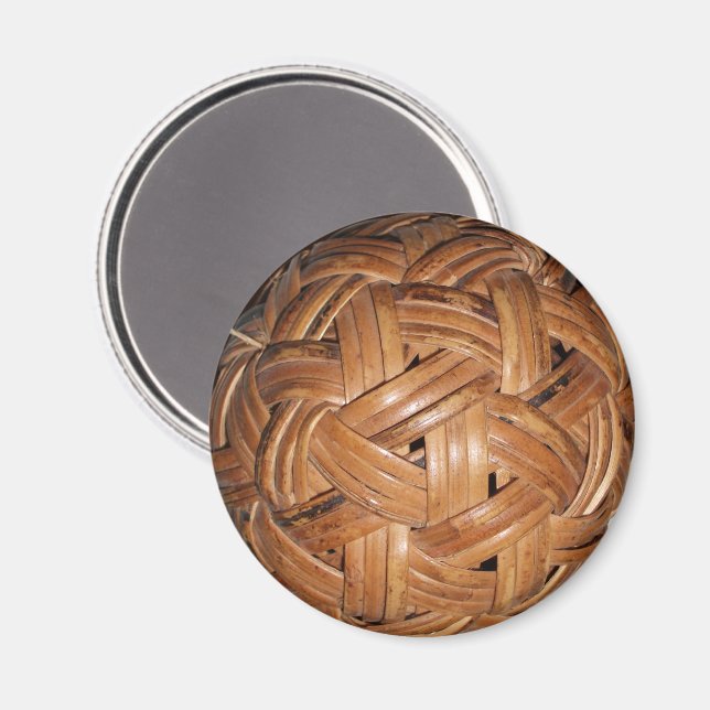 Woven Basket Ball Magnet (Front/Back)