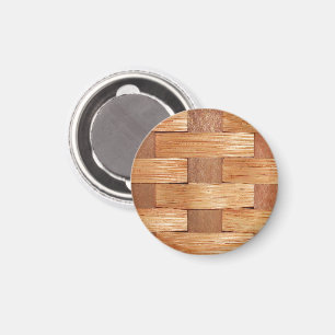 Woven Basket, Basket Weave Pattern Magnet