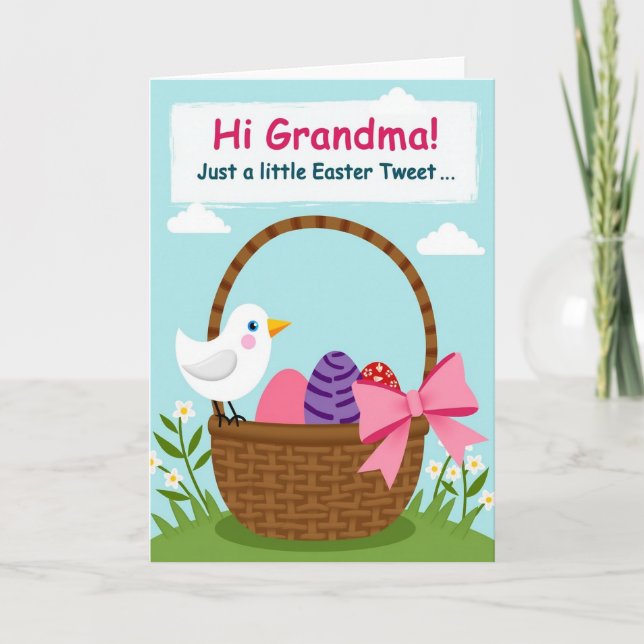 Woven Basket Pattern Card (Front)