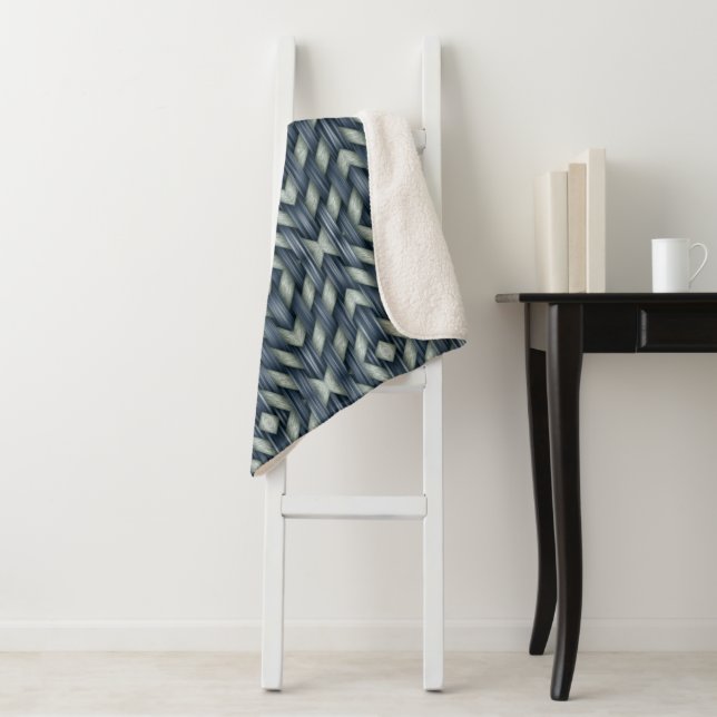 Woven Basket Weave Blanket (In Situ)