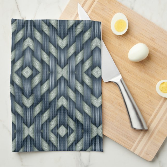 Woven Basket Weave Blanket Tea Towel (Quarter Fold)