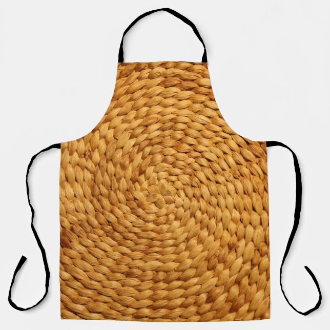 woven bast background texture brown apron (Front)