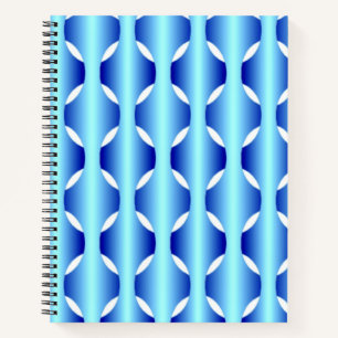 Woven Blues Spiral Notebook