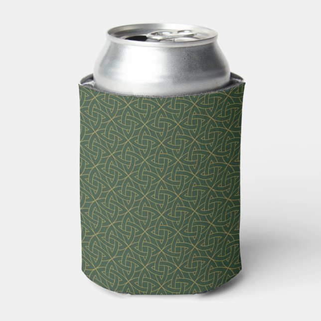Woven Celtic Knot Pattern Can Cooler (Can Front)