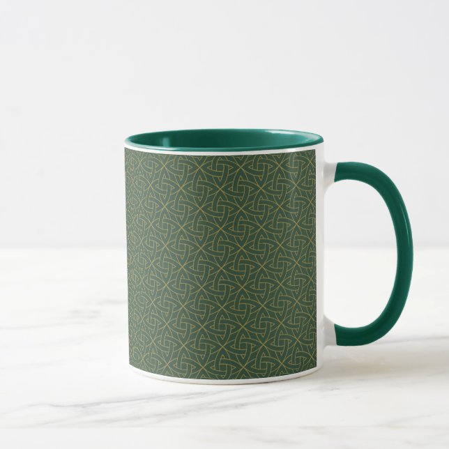 Woven Celtic Knot Pattern Mug (Right)