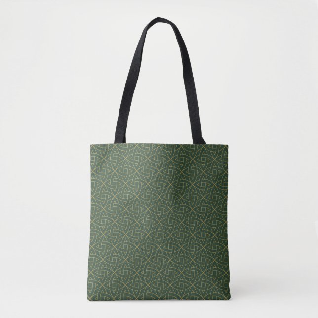 Woven Celtic Knot Pattern Tote Bag (Front)
