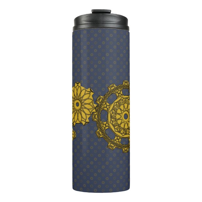 Woven Clockwork Thermal Tumbler (Front)