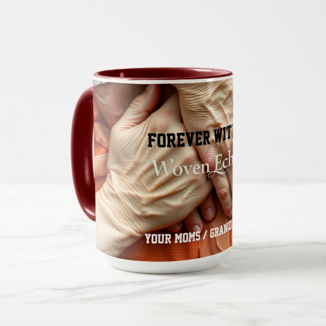 Woven Echoes Hands Mug (Front Left)