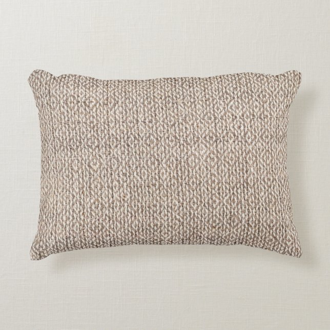 Woven Fabric Rustic Pattern  Decorative Cushion (Front)
