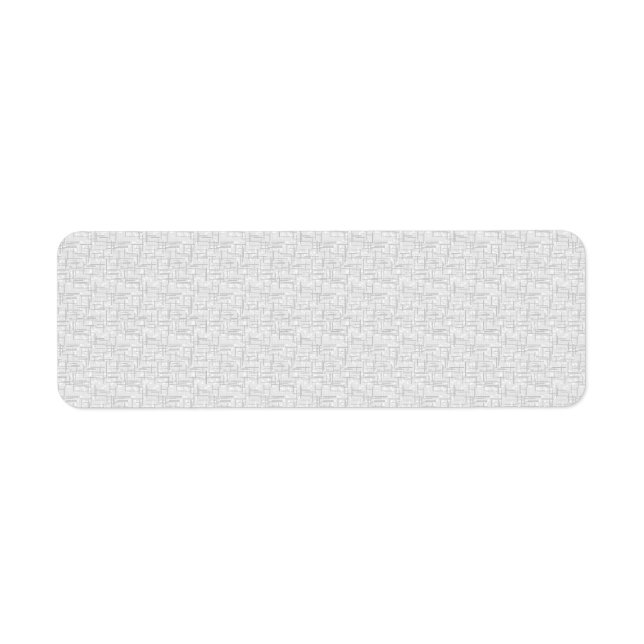 Woven Grey Elegance | Custom Address Label (Front)
