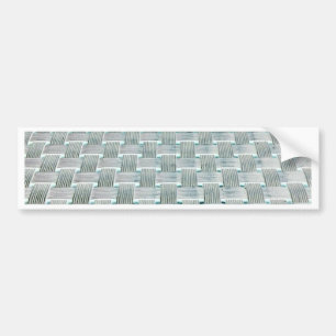 Woven Grid Bumper Sticker