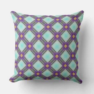 Woven Light Cyan Cushion