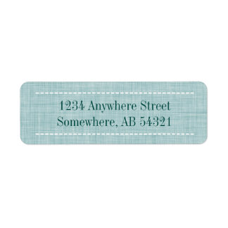 Woven Linen Fabric Texture in Aqua Teal