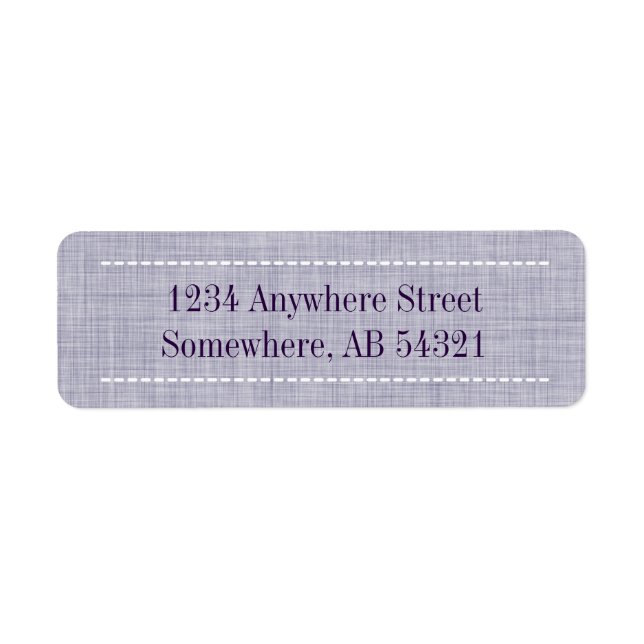 Woven Linen Fabric Texture in Indigo Purple (Front)