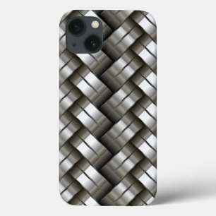 Woven metal pattern iPhone 13 case