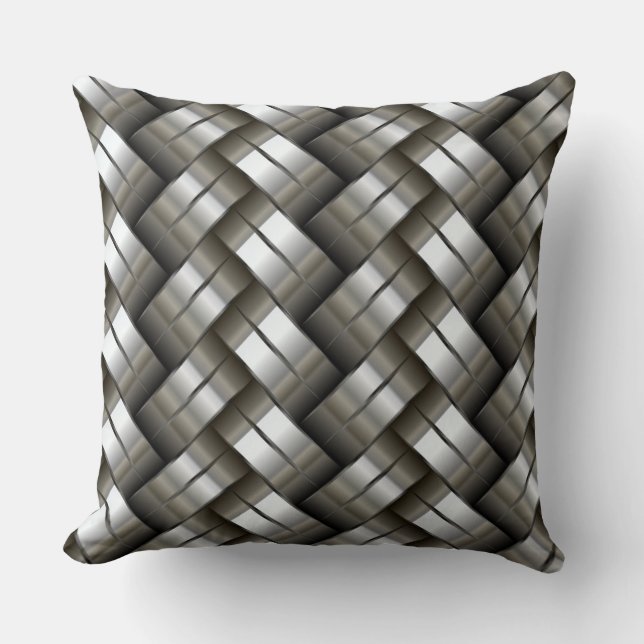 Woven metal pattern cushion (Front)