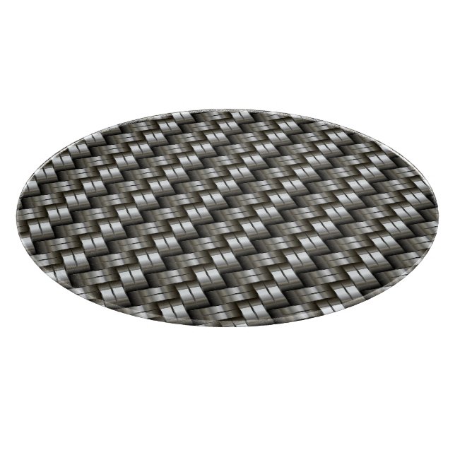 Woven metal pattern cutting board (Corner)