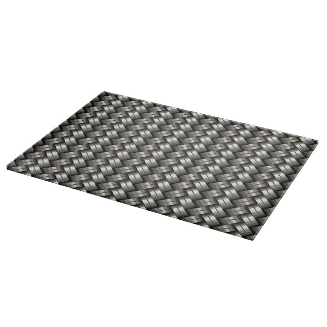 Woven metal pattern cutting board (Corner)